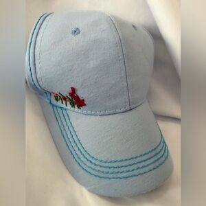 MELROSE and MARKET Sky Blue embroidery’s floral Cap